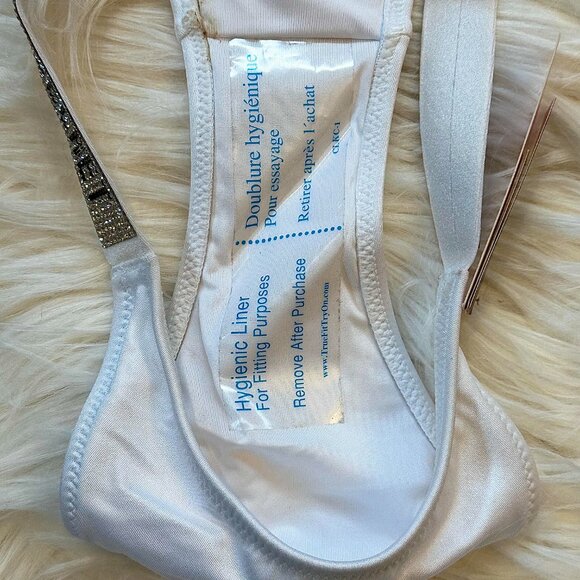 Victoria's Secret Longline Strappy Bikini Top & Rhinestone Shine Bottoms 32C | M - Picture 7 of 8